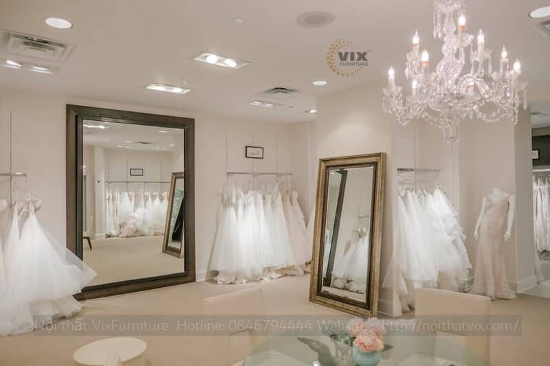 Thiết kế nội thất showroom cửa hàng áo cưới