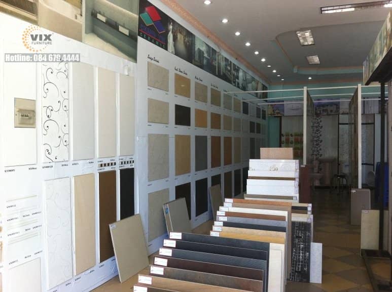 Vị trí thiết kế xây dựng showroom vật liệu xây dựng