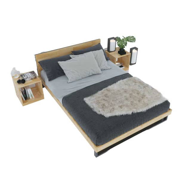 Giường ngủ Ferro viền gỗ – 200x160x35 (cm) GN68005