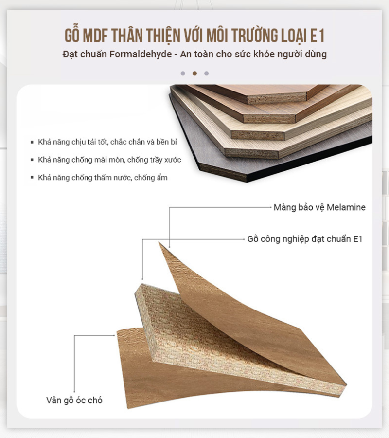 Bàn Lãnh Đạo Nhập Khẩu WX WE-02: Gỗ MDF thân thiện và cao cấp