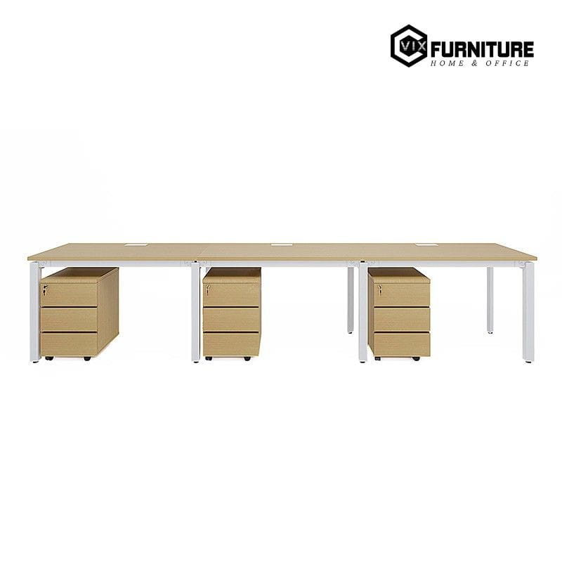 Bàn Làm Việc Oval OV01-3606: Khung sắt sơn tĩnh điện cao cấp, chịu lực tốt