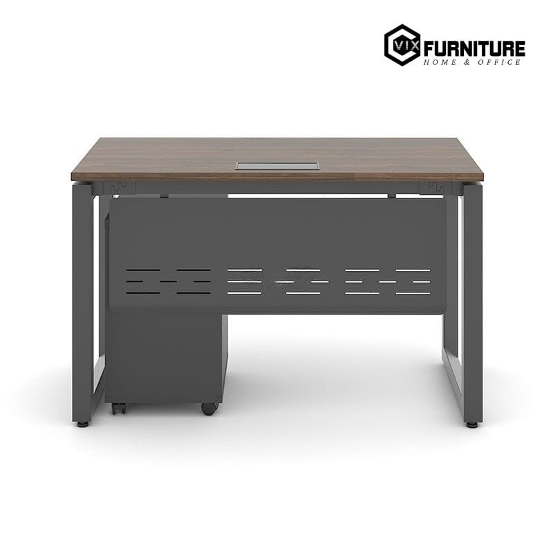 Bàn Làm Việc Ryder RU01B Khung Đen: Trang bị yếm bàn thời trang và an toàn cho người dùng