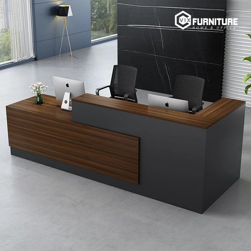 Quầy Lễ Tân QLT10: Chất liệu cao cấp, bền bỉ